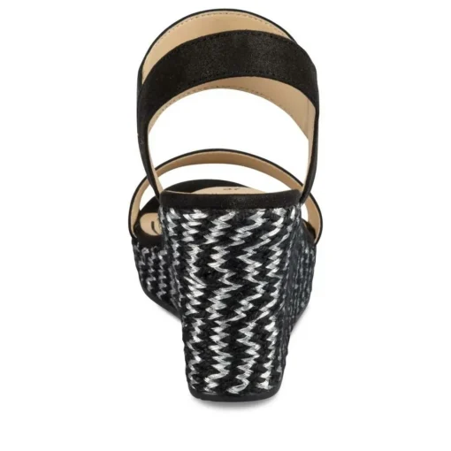 Sandales Corde NOIR Femme Motif Uni