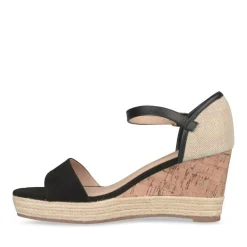 Sandales Corde NOIR Femme Boucle