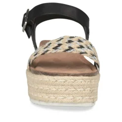 Sandales Corde NOIR Femme Boucle