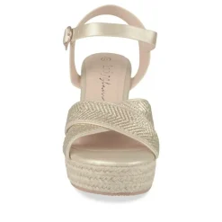 Sandales Corde OR Femme Motif Paillettes Boucle