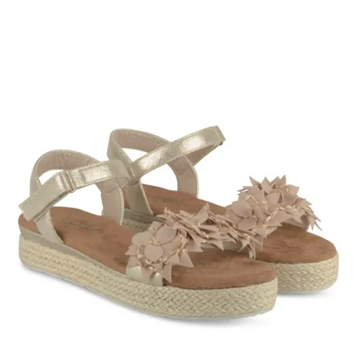 Sandales Corde OR Fille Motif Uni Scratch
