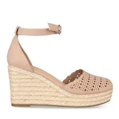 Sandales Corde ROSE Femme Motif Uni Boucle