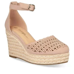 Sandales Corde ROSE Femme Motif Uni Boucle