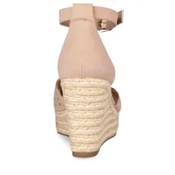 Sandales Corde ROSE Femme Motif Uni Boucle