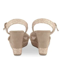 Sandales Corde ROSE Femme Motif Paillettes Boucle