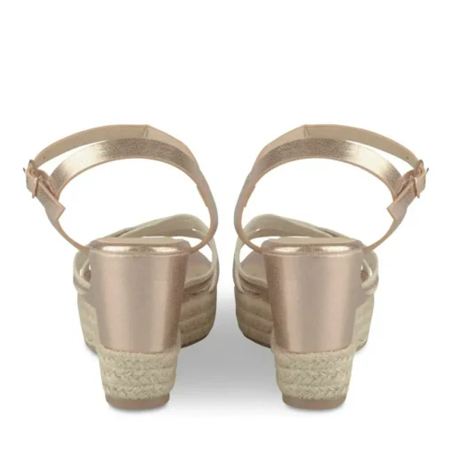 Sandales Corde ROSE Femme Motif Uni Boucle