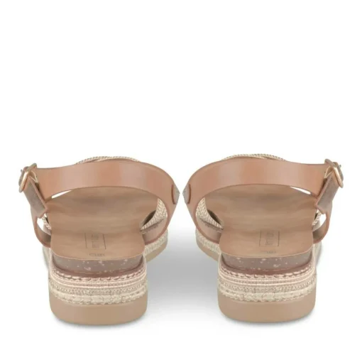 Sandales Corde ROSE Femme Motif Paillettes Boucle