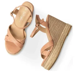 Sandales Corde ROSE Femme Boucle
