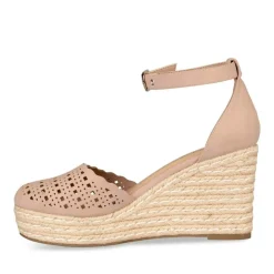 Sandales Corde ROSE Femme Motif Uni Boucle