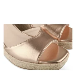 Sandales Corde ROSE Femme Motif Uni Boucle