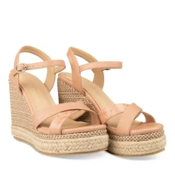 Sandales Corde ROSE Femme Boucle