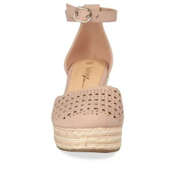 Sandales Corde ROSE Femme Motif Uni Boucle