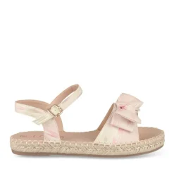 Sandales Corde ROSE Fille Motif Uni Boucle