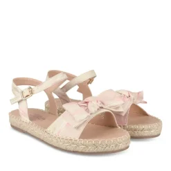 Sandales Corde ROSE Fille Motif Uni Boucle