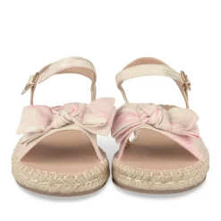 Sandales Corde ROSE Fille Motif Uni Boucle