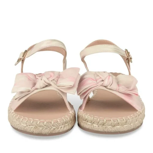 Sandales Corde ROSE Fille Motif Uni Boucle