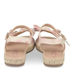 Sandales Corde ROSE Fille Motif Uni Boucle