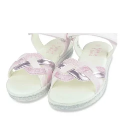 Sandales Corde ROSE Fille Motif Uni Scratch