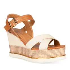 Sandales Corde ROSE PALE Femme Boucle