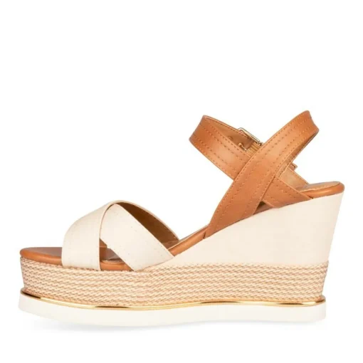 Sandales Corde ROSE PALE Femme Boucle