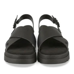 Sandales Dad Sandales NOIR Femme Motif Uni Boucle