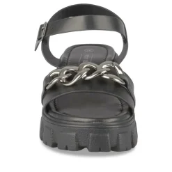 Sandales Dad Sandales NOIR Femme Motif Chaîne Boucle
