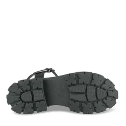 Sandales Dad Sandales NOIR Femme Motif Uni Boucle