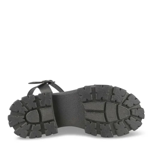 Sandales Dad Sandales NOIR Femme Motif Chaîne Boucle