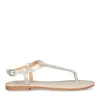 Sandales Entredoigt ARGENT Femme Boucle
