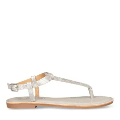 Sandales Entredoigt ARGENT Femme Boucle