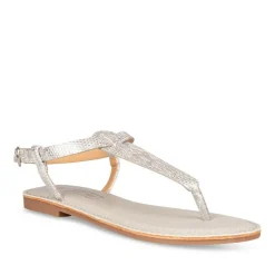 Sandales Entredoigt ARGENT Femme Boucle