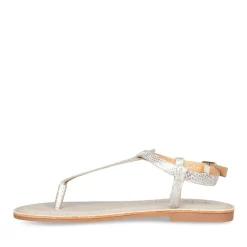Sandales Entredoigt ARGENT Femme Boucle