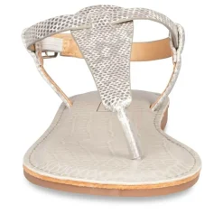Sandales Entredoigt ARGENT Femme Boucle