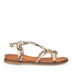 Sandales Entredoigt BEIGE Femme Elastique