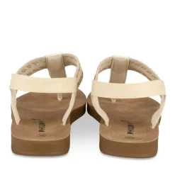 Sandales Entredoigt BEIGE Femme Motif Uni A Enfiler