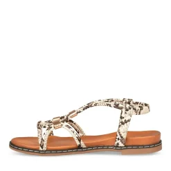 Sandales Entredoigt BEIGE Femme Elastique
