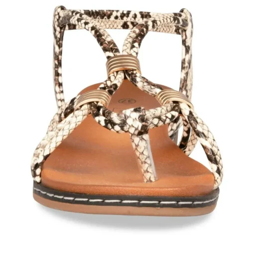 Sandales Entredoigt BEIGE Femme Elastique
