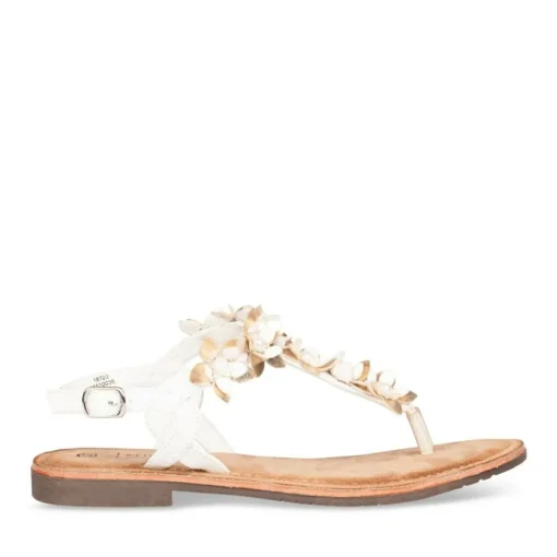 Sandales Entredoigt BLANC Femme