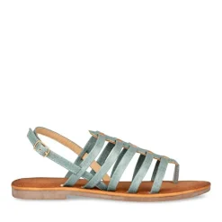 Sandales Entredoigt BLEU Femme Boucle