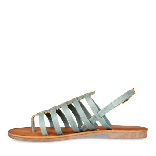 Sandales Entredoigt BLEU Femme Boucle