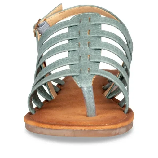 Sandales Entredoigt BLEU Femme Boucle