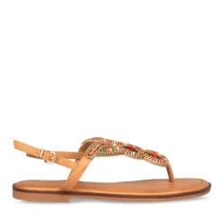 Sandales Entredoigt COGNAC Femme Boucle
