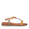 Sandales Entredoigt JAUNE Femme Boucle