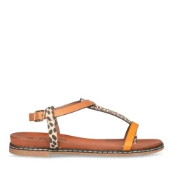Sandales Entredoigt JAUNE Femme Boucle