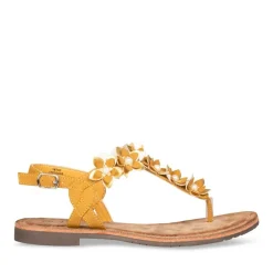 Sandales Entredoigt JAUNE Femme
