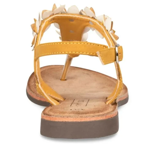 Sandales Entredoigt JAUNE Femme