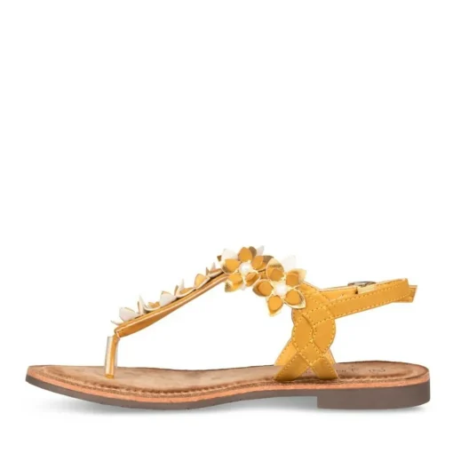 Sandales Entredoigt JAUNE Femme