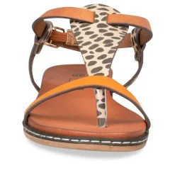 Sandales Entredoigt JAUNE Femme Boucle