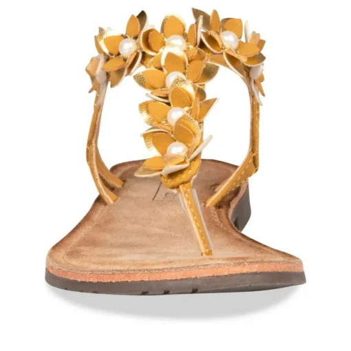 Sandales Entredoigt JAUNE Femme