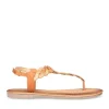 Sandales Entredoigt MARRON Femme Boucle